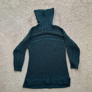 Simply Vera Sweater Womens Medium Turtleneck Forest Green Knit Acrylic - Picture 1 of 11
