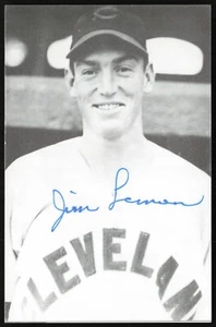 JIM LEMON (1950-1963 Indians, Senators, Twins) -Autographed Picture (d.2006) - Picture 1 of 2