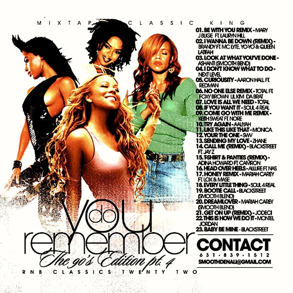 DJ SMOOTH DENALI  DO YOU REMEMBER THE 90'S PART 4 CLASSIC R&B NYC MIXTAPE MIX CD - Image 1 of 1