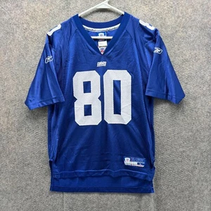 New York Giants Jersey Youth Large Blue NFL #80 Jeremy Shockey Shockey Reebok - Picture 1 of 12