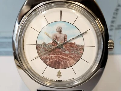 HMT LORD MAHAVIR ANALOG DIAL 17 JEWELS WINDING 040712 INIDA MEN FULL WORKING  - Image 1 of 4