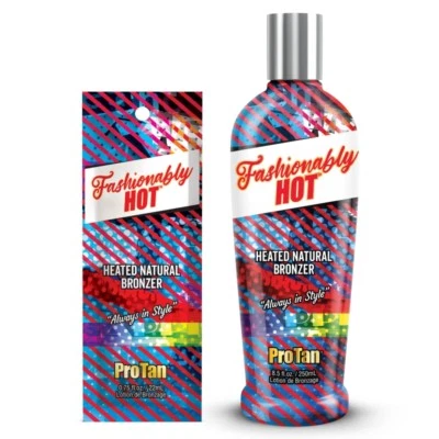 Pro Tan Fashionably Hot Heated Natural Bronzer Tingle sunbed tanning lotion