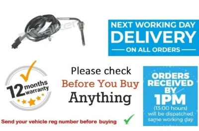 Sensore temperatura gas di scarico per Vauxhall Signum 1.9 CDTi 2004-2008 dopo DPF - nuovo - Immagine 1 di 4