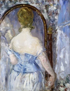 Vintage French Art Manet CANVAS PRINT Before the Mirror painting poster 24"X16" - Picture 1 of 1