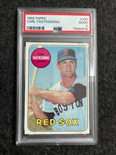 1969 Topps Carl Yastrzemski #130 Red Sox PSA 2 GOOD