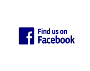FIND US ON FACEBOOK sticker/decal car/van bumper window TAXI SHOP SIGN WRITING - Picture 1 of 4