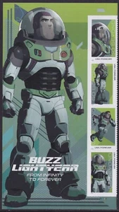 US 5709-5712 5712b Go Beyond Buzz Lightyear F Panel F Plate Strip 4 MNH 2022 - Bild 1 von 1