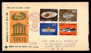 Mayfairstamps Japan FDC 1964 Olympic Games Stadiums and Pavilions First Day Cove - Picture 1 of 2