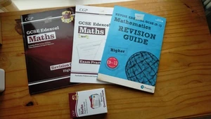 GCSE Maths Grade 9-1 Course Higher Level Exam bundle - 3 books & cards - Picture 1 of 5