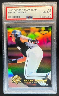 1996 Score Frank Thomas Dream Team #2 White Sox PSA 8 - Image 1 of 2