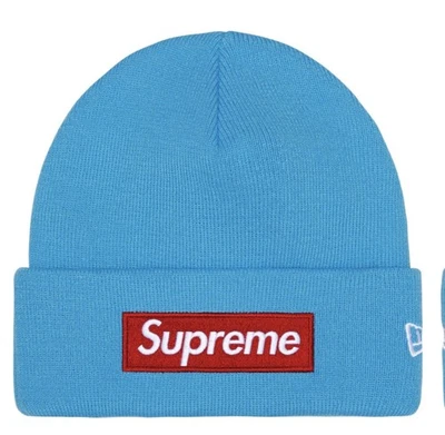 Gorro Supreme FW25 New Era Logo Caja Azul Cian TYLER THA CREADOR PEDIDO CONFIRMADO Foto 1 de 3