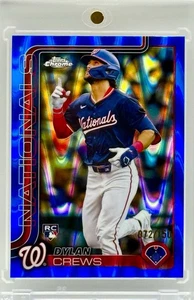 Dylan Crews RARE ROOKIE RAYWAVE BLUE /150 REFRACTOR INVESTMENT CARD SSP MINT - Picture 1 of 1