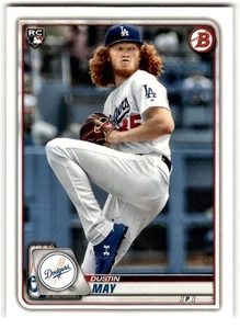 Dustin May 2020 Bowman Rookie #38 Los Angeles Dodgers - Picture 1 of 2