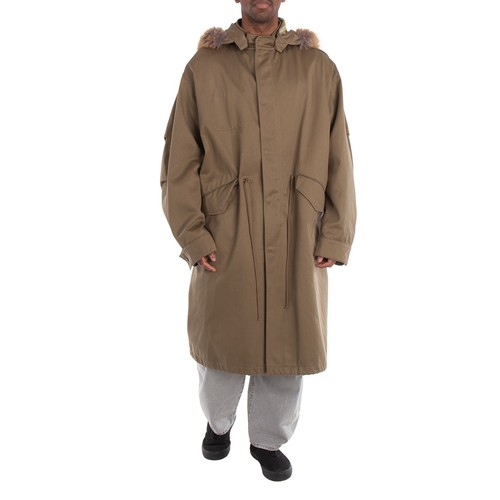 Parka Burberry in pelliccia sintetica e cotone