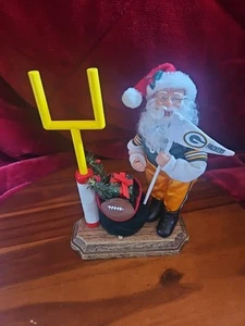 Football Santa Green Bay Packers NFL 1998 Holiday Musical Babbo Natale - Foto 1 di 4