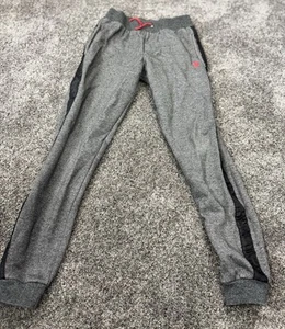 US Polo Assn Pants Boy's Size M Gray Sweatpants Jogger Drawstring Noise Pattern - Picture 1 of 6
