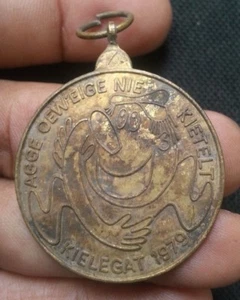1979 NETHERLANDS BREDASE CARNIVAL KIELEGAT MEDAL 13.51 GRAMS - Picture 1 of 2