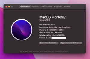 Apple Mac Mini fine 2014 3.0 GHz Intel i7 8 GB RAM SSD 256 - Foto 1 di 3