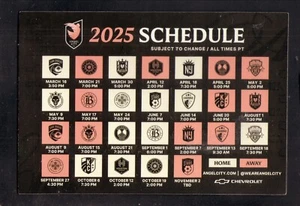 2025 Angel City FC Magnet Schedule Chevrolet NWSL - Picture 1 of 1