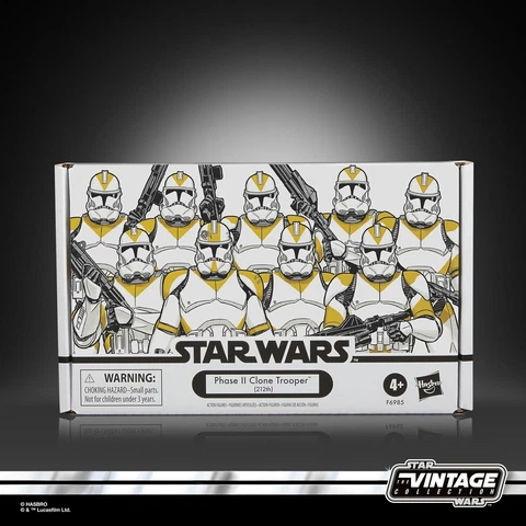 STAR WARS VINTAGE COLLECTION: PHASE II CLONE TROOPER (212th) with WAXER - 4-PACK Cover