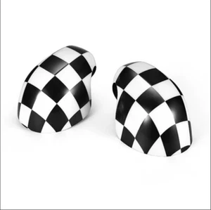 Pegatinas de cubierta de espejo retrovisor lateral para MINI Cooper 2020-2022 F54-F60 a cuadros - Imagen 1 de 11