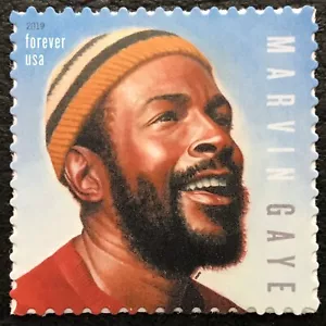 Scott #5371 2019 - Forever - Marvin Gaye - icono de la música - single como nuevo - Imagen 1 de 1