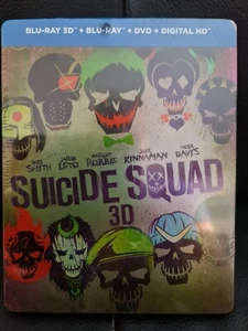 BLU RAY Steelbook 3d + normal + DVD SUICIDE SQUAD will smith neuf - Photo 1/2