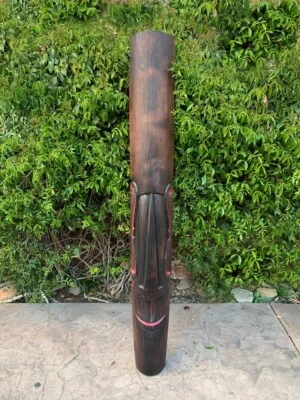 5 футов Моаи традиционный полинезийский остров Пасхи Тики маска тропический патио бар - Изображение 1 из 2