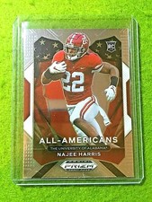 NAJEE HARRIS PRIZM SILVER CHROME CARD RC 2021 UNIVERSITY OF ALABAMA ROOKIE CARD
