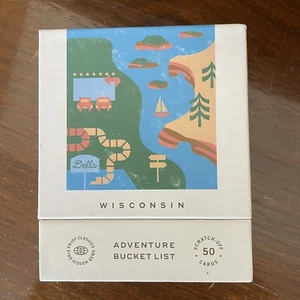 Wisconsin Adventure Bucket List Scratch Off Cards - Tourism 42 Of 50 Cards Incl - Picture 1 of 7