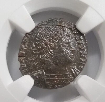 Constantine II Roman Empire BI Nummus AE3/4 NGC XF Ancient Epfig Hoard Pedigree - Image 1 of 4