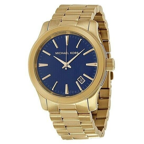 Michael Kors MK7049 Orologio Analogico Al Quarzo Quadrante Blu Acciaio Inox Uomo