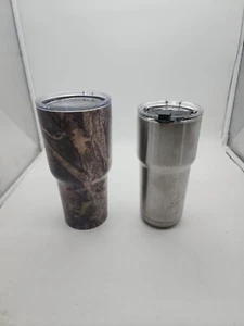 RTIC 32 oz Stainless Steel Camo Tumbler with Lid & 20oz Magellen Outdoors w/ Lid - Picture 1 of 9