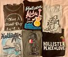 NWT Hollister Women T-Shirt Graphic Tee Top S L AUTHENTIC  ALOHA PEACE LOVE LA