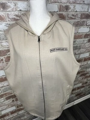 Sudadera con capucha vintage Nascar Dale Earnhardt Jr para hombre XL Guardia Nacional sin mangas beige Foto 1 de 4