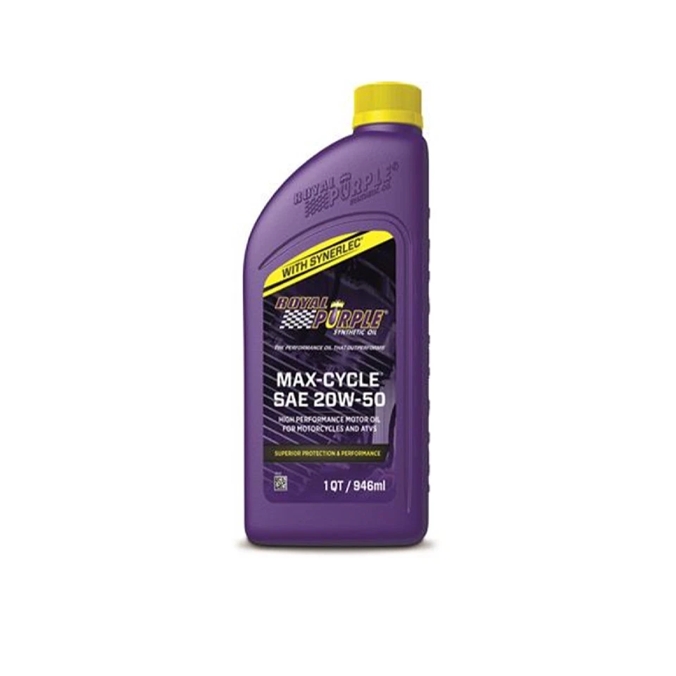 Aceite de motor sintético Royal Purple 01316 Max Cycle 20W - 50 para moto 1 qt. Foto 1 de 1
