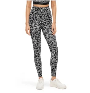 Women's Cracked Glass Black/White Leggings - DVF Sz M Diane Von Furstenberg New - Picture 1 of 16