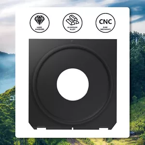 Copal #0 Center Hole Lens Board 96x99mm Linhof Wista Ebony Tachihara 4x5 Camera - Picture 1 of 12