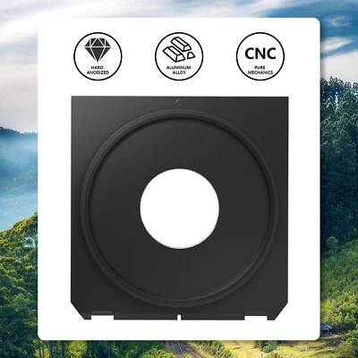 Copal #0 Center Hole Lens Board 96x99mm Linhof Wista Ebony Tachihara 4x5 Camera - Image 1 of 4