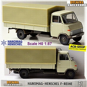 Hanomag-Henschel Reihe 1967-73 Cassone Telone Autocarro Grigio 1:87 Brekina - Foto 1 di 7