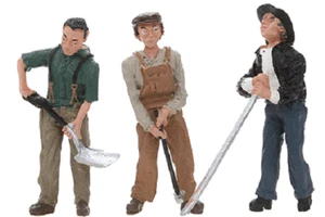 Paquete de trabajadores ferroviarios Woodland Scenics # 2562 acentos escénicos (R) figuras paquete (3) escala G sin usar y en caja - Imagen 1 de 1