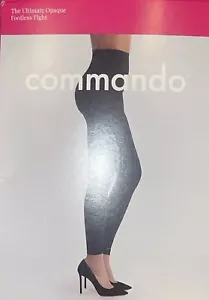 Commando Ultimate Opaque Footless Tight - H70L2 Black Size S - Picture 1 of 4