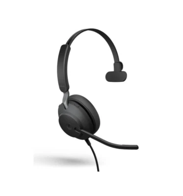 Jabra Evolve2 40  - Wired Stereo Headset with Noise Cancelling and 3 Microphone - Image 1 of 3