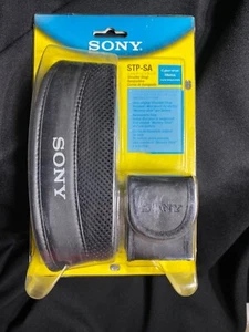 Sony Alpha STP-SA DSLR Leather Neoprene Camera Strap w/ Card Pouch NEW IN BOX - Picture 1 of 2