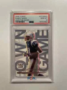 2008 TOPPS OWN THE GAME #OTGRM2 RANDY MOSS HOF -- PSA 10 GEM MINT - Foto 1 di 1