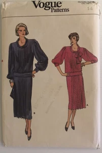Falda Top Vogue 9133 Vintage Años 80 Estampado Costura Talla: 14 - Imagen 1 de 7
