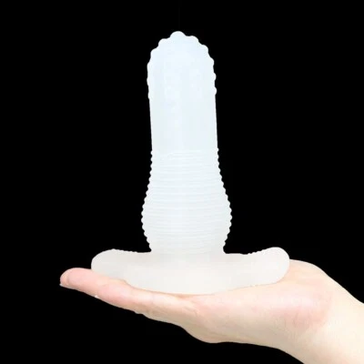 Hollow Anal Tunnel Butt Plug Penis Sleeve Male Masturbator Sex Toys for Gay Men - Image 1 of 4
