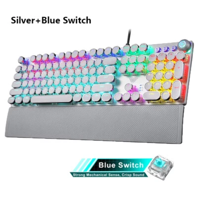 10 Keys Wired Mechanical Keyboard Gaming Keyboard RGB Backlit for Games / Office - Image 1 of 4