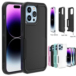For iPhone 14 Pro Max 14 Plus Phone Case,Shockproof Heavy Duty Rugged Slim Cover - Picture 1 of 19