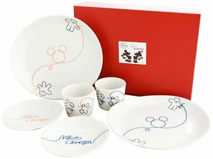 Sango Toki Disney Mickey LOD Pair Tableware Plate Cup Set 3180-04 MADE IN JAPAN - Picture 1 of 5